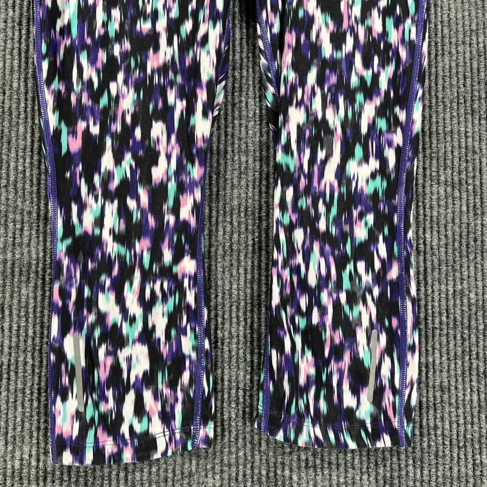 Nike Leggings Womens Small Purple Active Casual Dri Fit Gym Run Lift Yoga
